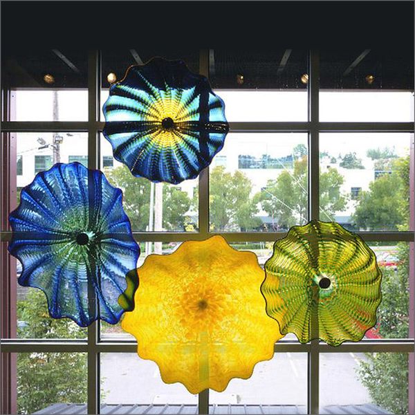 

flower plates wall art italian style handmade blown glass art flower plates l gallery decor chihuly murano glass wall plates