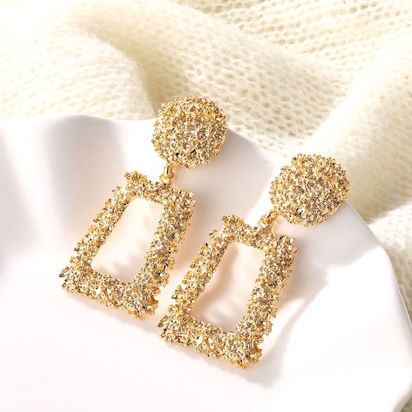 

vintage dangle earrings for women gold/silver/rose gold geometric statement earring 2019 metal earing hanging fashion jewelry