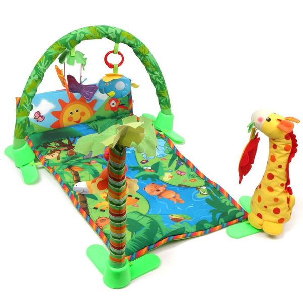 

3 in 1 rainforest musical gym lullaby baby activity mat play gym toys baby infant play mat rainforest musical gift
