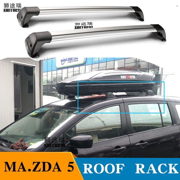 

shiturui for mazda 5 mvp biante premacy ultra quiet truck roof bar car special aluminum alloy belt lock