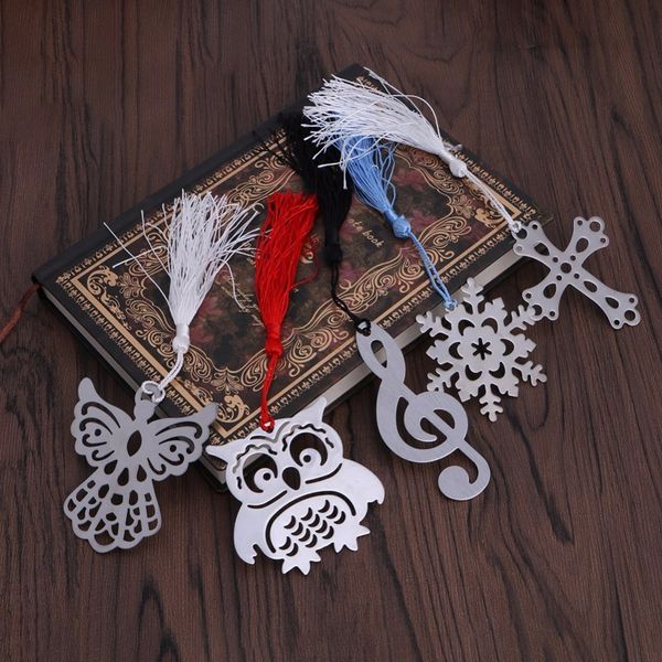 

5шт мини стильная закладка канцелярские принадлежности серебряный цвет металл подарочные закладки стиль уникальный экологически чистый