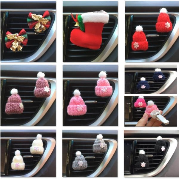 

christmas car air humidifier essential oils diffuser for knit cap christmas flower xmas boots auto vehicle air freshener perfume fa2301