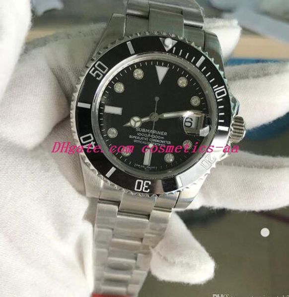 

2 style n/b luxury v7 version asia 2813 movement 40mm 116610 116619 sapphire ceramic bezel luminous waterproof 50m men wristwatch, Slivery;brown