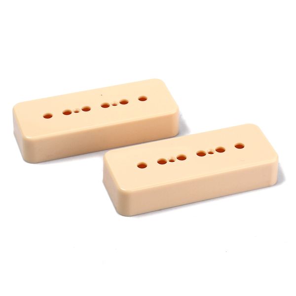 

ivory plastic p-90 soap bar pickup cover for gibson guitar humbucker pack of 2