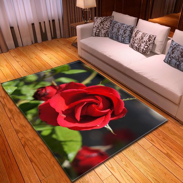 

rural style 3d flower grass print carpets for living room bedroom soft carpet study room area rugs coffee table floor mat tapis