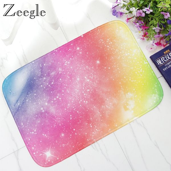 

zeegle colorful printed welcome mats for front door flannel microfiber muslim prayer mat home indoor rug kitchen anti slip rugs