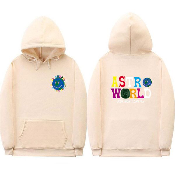 

astroworld travis scott men hooded hoodie casual hoodie hip hop streetwear long sleeve designer hoodie sweatshirts, Black