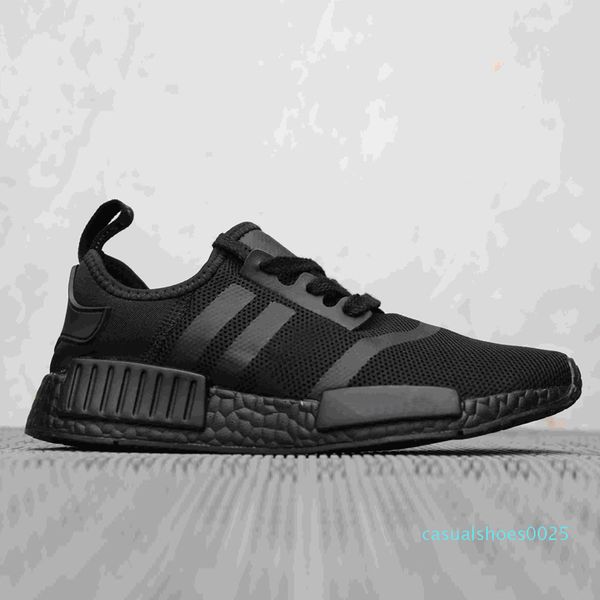 

2019 wholesale discount pink red gray nmd r1 primeknit pk low mens shoes and women casual shoes classic fashion designer shoes c25, Black