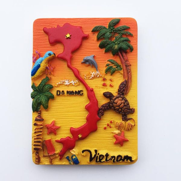 

lychee vietnam island fridge magnets creative 3d refrigerator magnetic sticker home decoration travel souvenirs