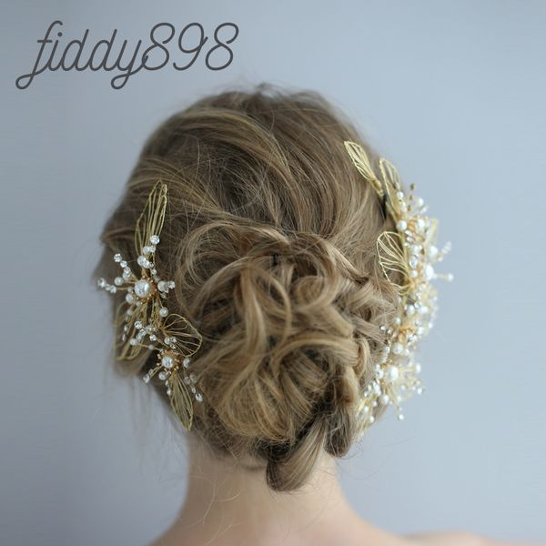 Vintage Wedding Hair Accessories Pearl Hair Clip Bride Headwear