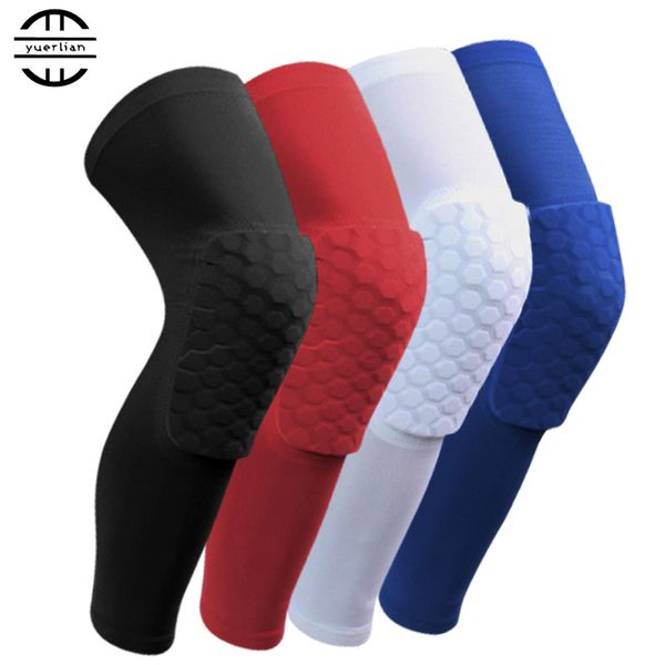 Yuerlian 1 coppia Honeycomb Basketball Pad Pad Scotch Gel Brace Roller Roller Roller Skates Tapes Protector Tapes Sports Safety Knee Pads