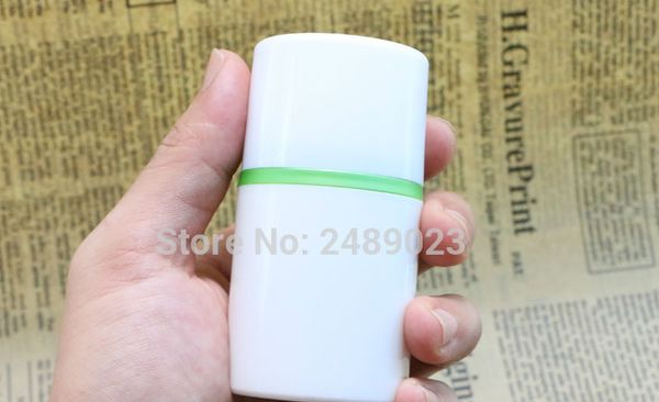 30ml 50ml 100ml tampão branco borda verde recipiente cosmético Bomba desviada Bomba plástica de plástico de plástico use 10pcs / lote