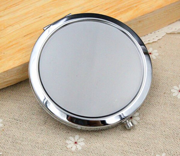 

500sets/lot blank compact mirror with 58mm epoxy stickers diy compact makeup mirror