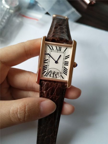 

Горячие продажи новой моды человек часы розовое золото дело белый циферблат роскошные часы Кварцевые часы 051 бесплатная доставка