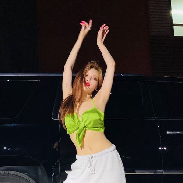 

butterfly band summer satin crop women cropped feminino underwear women, White