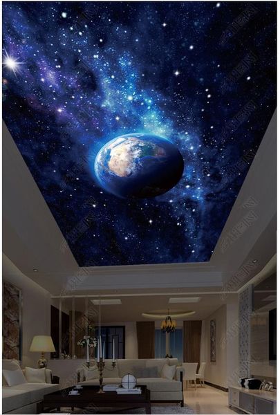 

customized large 3d p wallpaper 3d ceiling murals wallpaper hd big picture beautiful starry sky earth zenith ceiling mural wall sticker