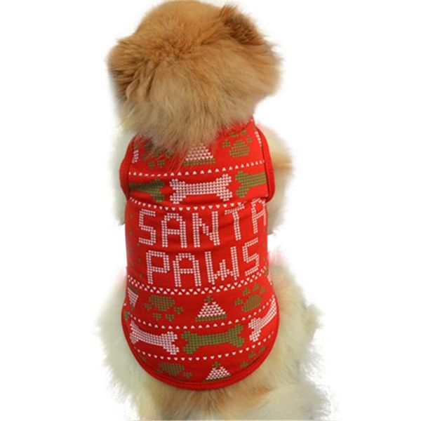 

xs-l pet dog vest christmas bones t-shirt spring/summer dog shirt pet clothes for dogs cats puppy clothes wholesale 40ja11