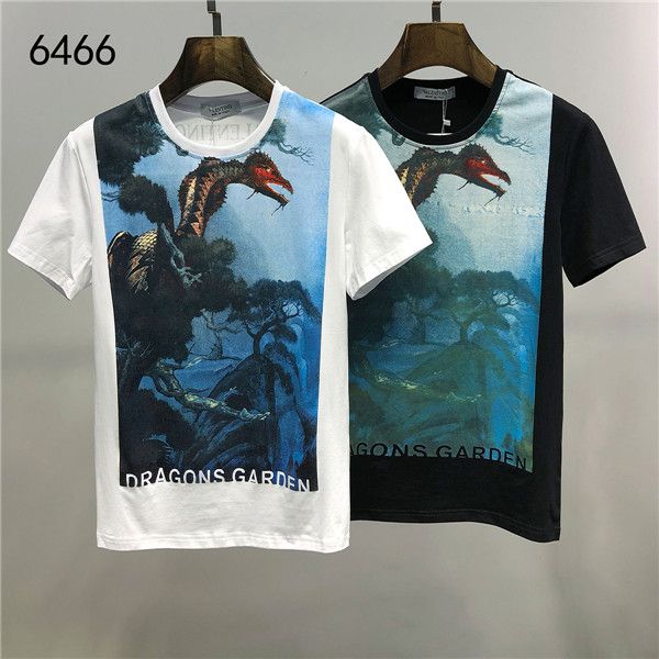 

2020 luxury men's designers t-shirt men's couple casual short sleeve men's round neck t-shirt hand embroidered brand 02