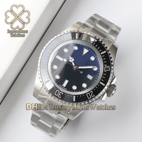 

n завод мужские часы море швейцарский 3135 автоматические часы глубокий керамический 43 мм черный синий циферблат 100 м водонепроницаемый ро, Slivery;brown