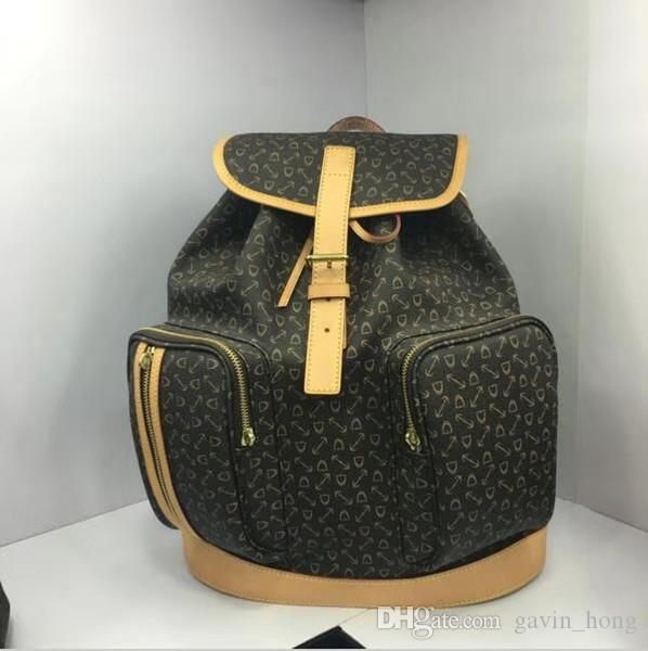 

large size fashion genuine leather backpack designer backpack ladies men brand backpack travel bags school bag 40107