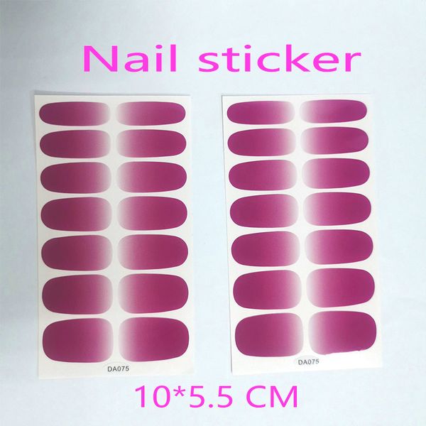 

manicure full cover decal sticker, Black