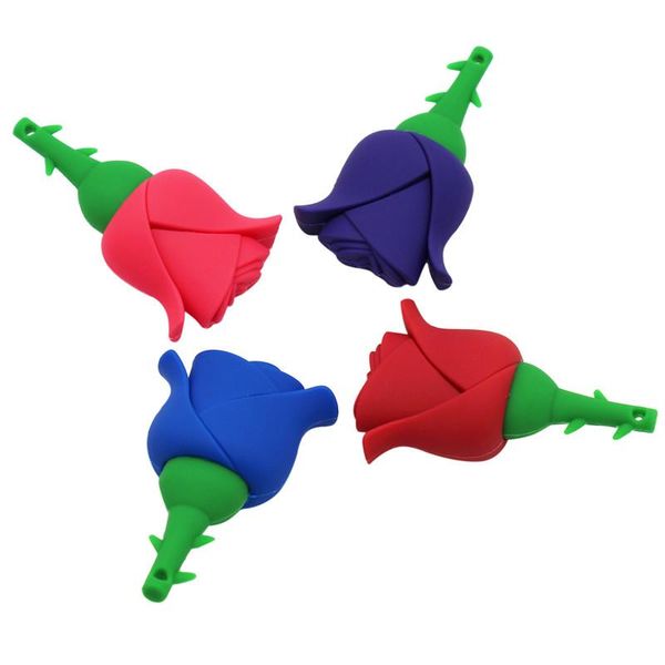 

pen drive cartoon red rose16gb 32 g 4g 8g flower usb flash drive memory stick pendrive 2020 new wholesales newstore