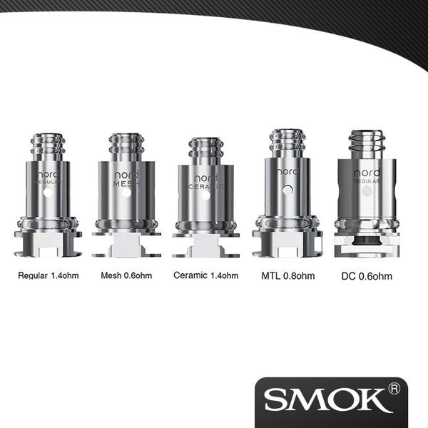 

100% первоначально Смок Nord Катушки REGULAR 1.4ohm MESH COIL Nord DC 0.6ohm CERAMIC 1.4ohm катушки для SMOK Nord Kit
