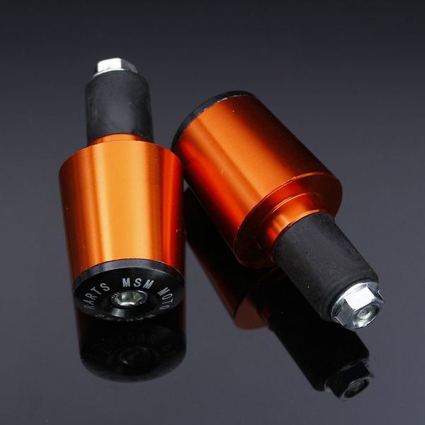 

1 pair motorcycle handle handlebar grips end cap plugs durable slider aluminum alloy m8617