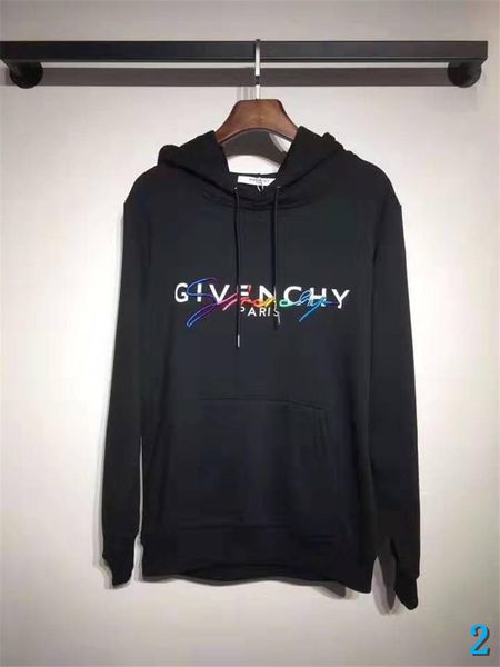 

мужской конструктор hoodie свитер letters вышивка топы мода стиль для мужчин женщины марки свитер с капюшоном люксом тонкого hoodie2, White;black