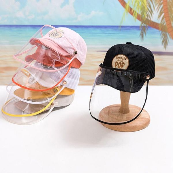 

children sun hats anti-spitting protective hat dustproof cover kids boys girls peaked cap hat baseball sunhat new breathable cap, Yellow