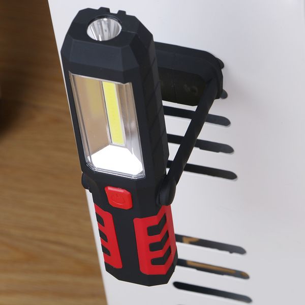 

new cob led magnetic work light car garage mechanic home rechargeable torch lamp