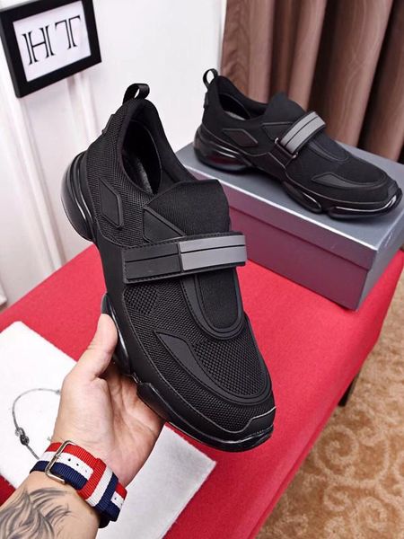 

18ss shoe cloudbust p causal shoe magic tie slip casual shoes platform shoes training shoes sneaker size prd 38-44 luxury 9605, Black