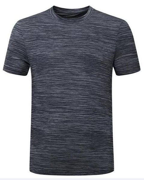 

2019 men's tight clothes running short-sleeved quick-drying t-shirt 23639686, Black;blue