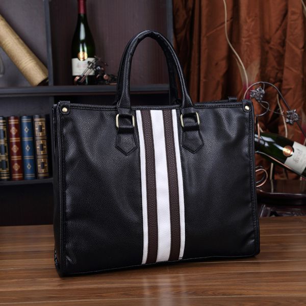 

new fashion trend men's single-shoulder bag messenger bag handbag leather simple business casual briefcase