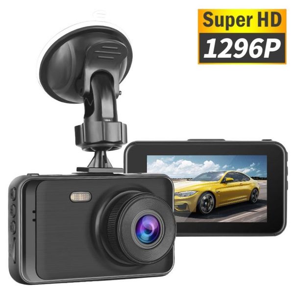 

3 inch lcd full hd 1080px1296p car driving recorder vehicle camera mini car dvr dashcam night vision g sensor dvr