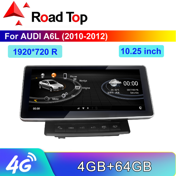 

10.25" android touch screen for a6l 2010-2012 with gps navigation radio stereo dash multimedia player car dvd