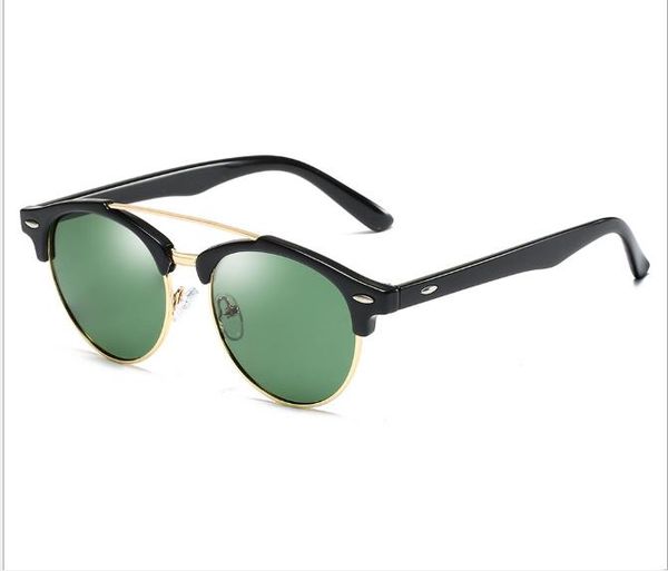 

polarizing sunglasses retro-rice nail sunglasses universal polarizing glasses for men and women driver's glasses, White;black