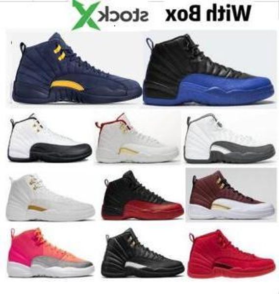 

international with box 12s dark grey flight 12 class of 2003 michigan mens basketball shoes unc bulls xii bordeaux flu game sports sneakers