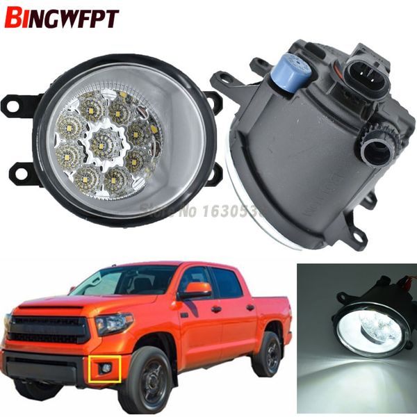 

2pcs super bright led fog lights white yellow lamps 81210-06052 for 2014 2015 2016 car styling