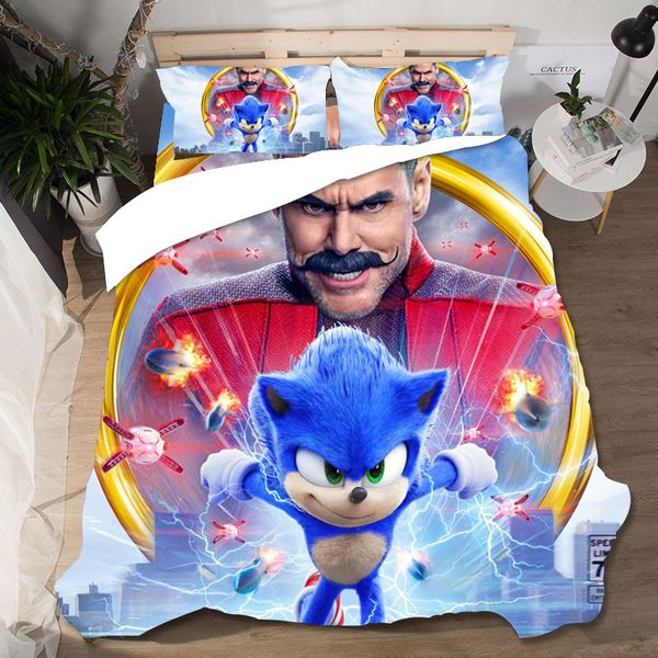 

sonic the hedgehog постельное белье пододеяльник комплект постельного белья утешитель ropa de cama wedding sabanas king size set bet постель
