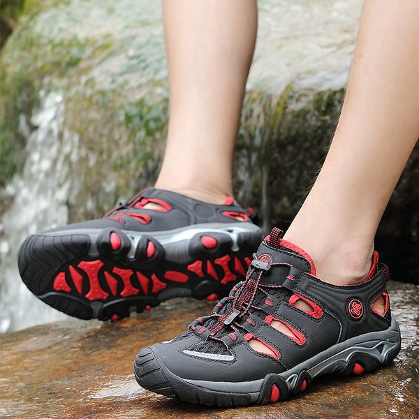 

2019 man romanas beach sandals summer hollow men's outdoor shoes roman men casual shoe flip flops plus slippers flat hombre