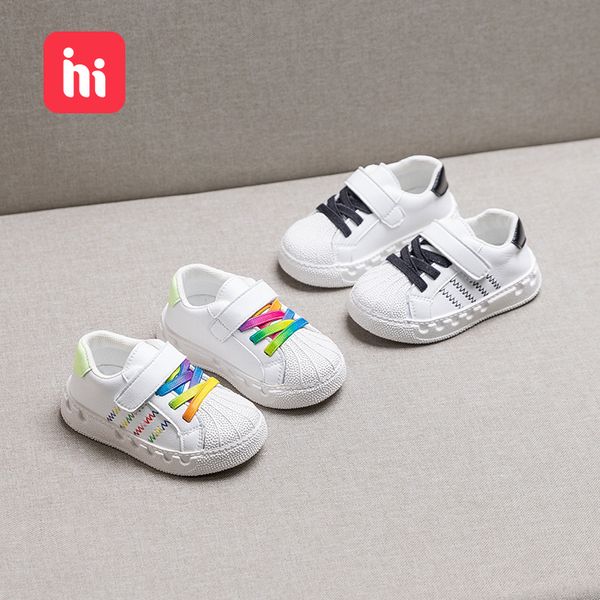 

girls baby shoes 1-3-year-old spring breathable small children small white shoes boys board infant soft bottom toddler