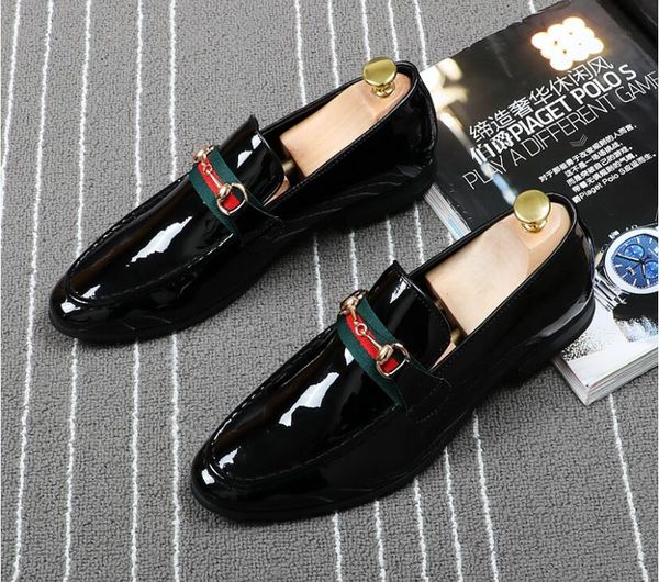 

2019 Новое поступление мужская обувь Роскошный дизайнер Кожа Повседневная Вождени