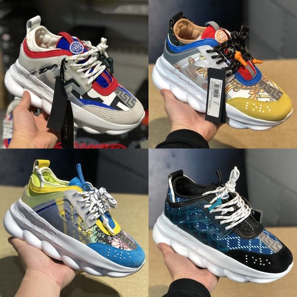 

chain reaction men women designer shoes multi color mesh rubber suede luxury shoes leather running shoes sport sneakers trainers