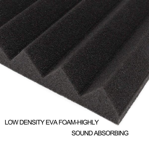 Hot sale Factory price6 Pack 30x30x2.5cm Soundproofing Foam Acoustic Foam Sound Treatment Acoustic Panels Studio Foam Wedges Til