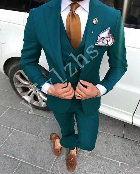 

custom-made peak lapel groomsmen one button groom tuxedos men suits wedding/prom/dinner man blazer(jacket+pants+tie+vest) w185, Black;gray