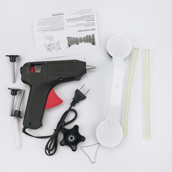 

bu-bauty 9pcs eu diy car dent repair tool removal repair kit car door body auto 40w melt glue gun pulling bridge device