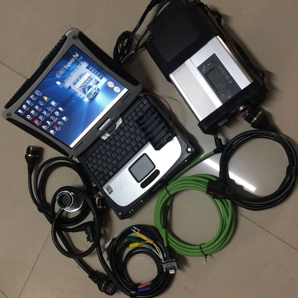 

2019.03 diagnostic tool mb star c5 sd connect with lapcf-19 360gb ssd diagnosis software for star c5 support mb cars trucks