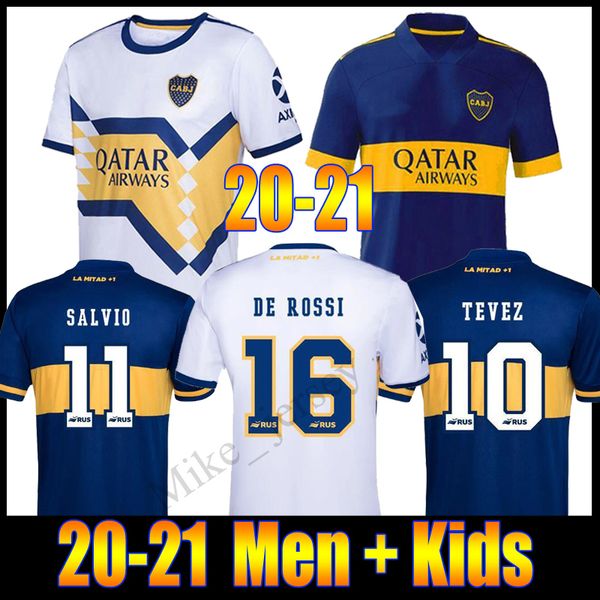 

2020 2021 boca juniors soccer jersey home away boca juniors gago osvaldo carlitos perez de rossi tevez pavon jrs men+kids football shirt, Black;yellow