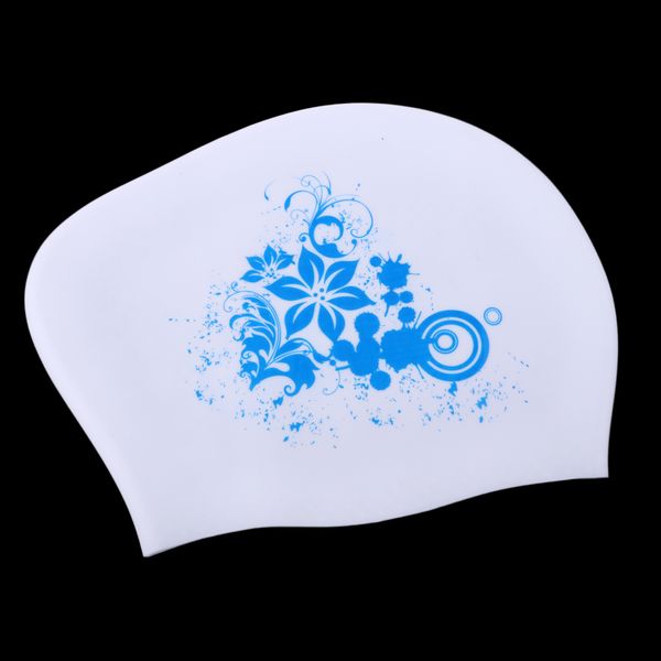 

silicone swimming cap for women and men - long hair, thick or short - anti-tear - great for adults, older kids, boys and girls